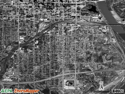 Zip code 68108 satellite photo by USGS