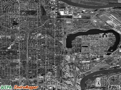 Zip code 68110 satellite photo by USGS
