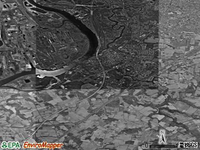 Zip code 08505 satellite photo by USGS