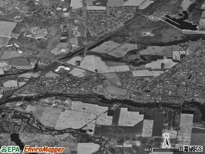 Zip code 08536 satellite photo by USGS