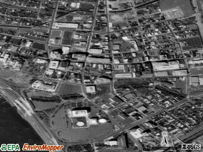Zip code 08608 satellite photo by USGS