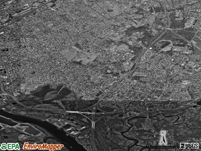 Zip code 08610 satellite photo by USGS