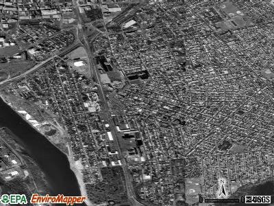 Zip code 08611 satellite photo by USGS