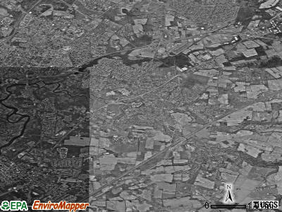 Zip code 08620 satellite photo by USGS