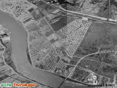 Zip code 70047 satellite photo by USGS