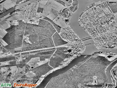 Zip code 70342 satellite photo by USGS