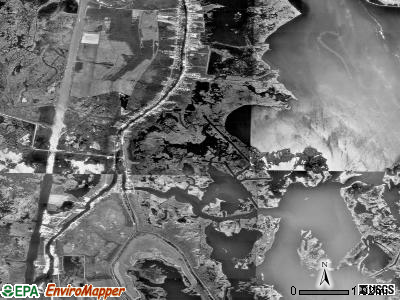 Zip code 70353 satellite photo by USGS