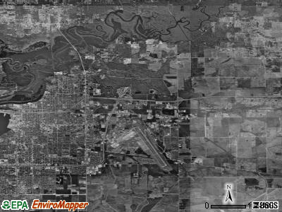Zip code 70615 satellite photo by USGS