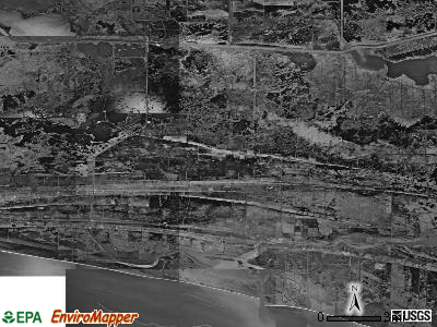 Zip code 70632 satellite photo by USGS