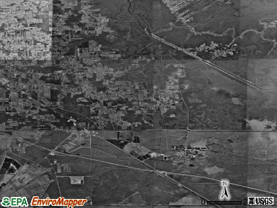 Zip code 70774 satellite photo by USGS