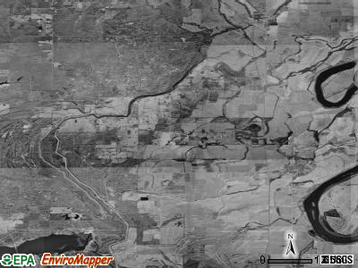 Zip code 71004 satellite photo by USGS