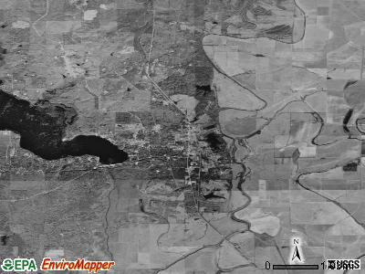 Zip code 71043 satellite photo by USGS