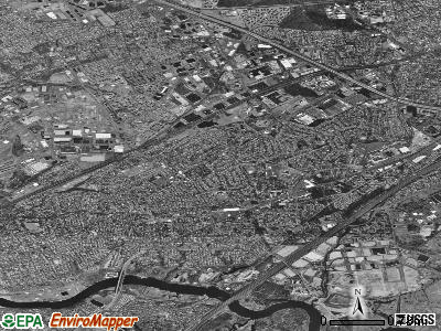 Zip code 08817 satellite photo by USGS