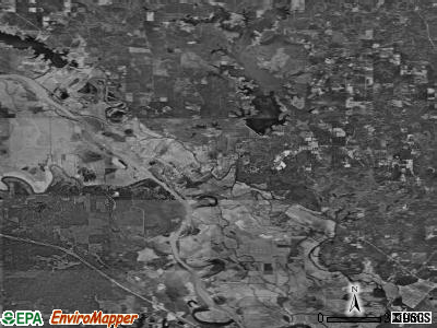 Zip code 71417 satellite photo by USGS