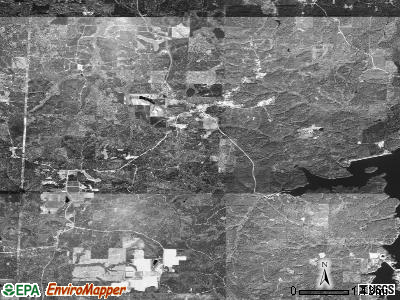 Zip code 71722 satellite photo by USGS