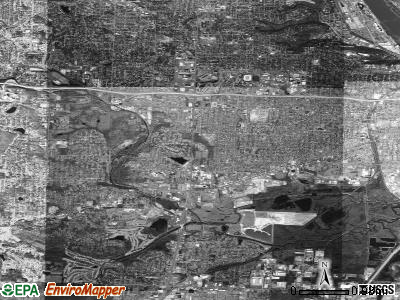 Zip code 72204 satellite photo by USGS