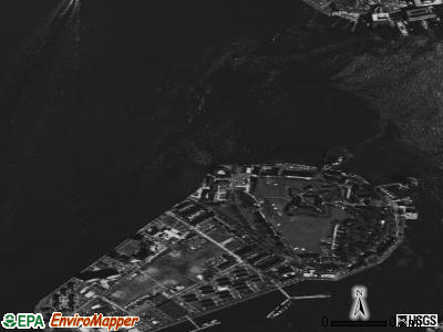 Zip code 10004 satellite photo by USGS