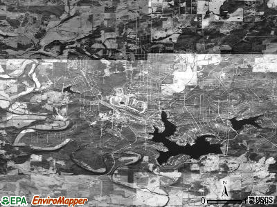 Zip code 72512 satellite photo by USGS