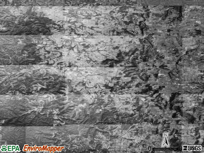 Zip code 72616 satellite photo by USGS