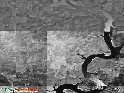 Zip code 72623 satellite photo by USGS