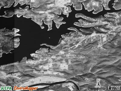 Zip code 72642 satellite photo by USGS