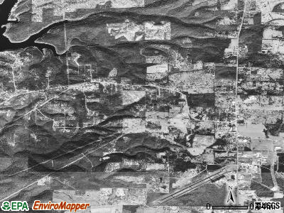 Zip code 72651 satellite photo by USGS
