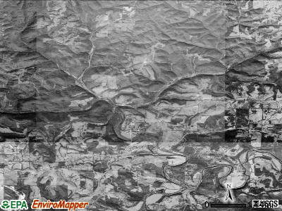Zip code 72672 satellite photo by USGS