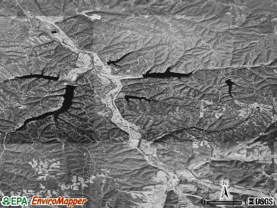 Zip code 72714 satellite photo by USGS