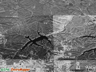 Zip code 72715 satellite photo by USGS