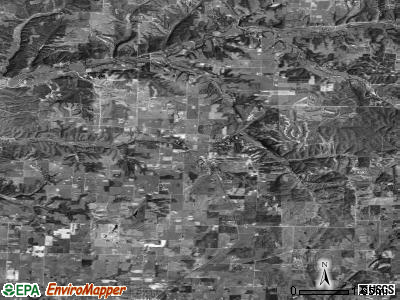 Zip code 72722 satellite photo by USGS