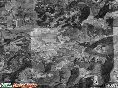 Zip code 72729 satellite photo by USGS