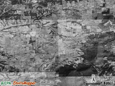Zip code 72730 satellite photo by USGS