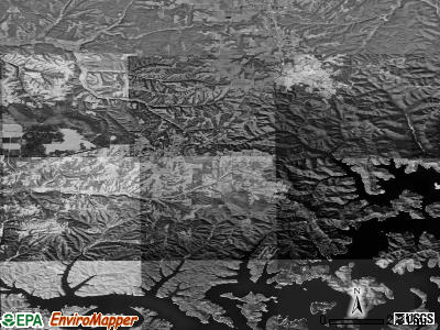 Zip code 72732 satellite photo by USGS
