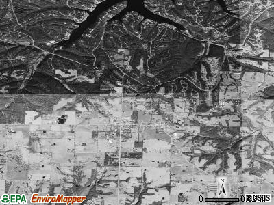 Zip code 72739 satellite photo by USGS