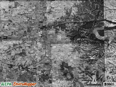 Zip code 72745 satellite photo by USGS