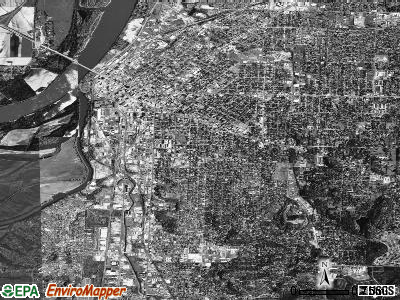 Zip code 72901 satellite photo by USGS