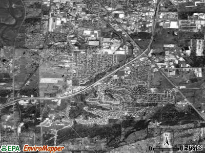 Zip code 72908 satellite photo by USGS