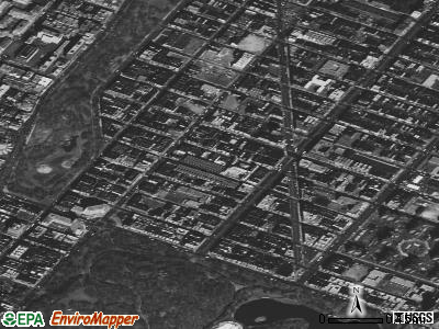 Zip code 10026 satellite photo by USGS