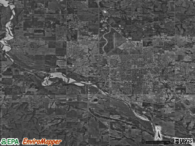 Zip code 73073 satellite photo by USGS
