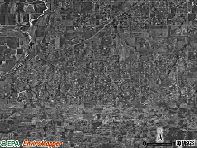 Zip code 73084 satellite photo by USGS