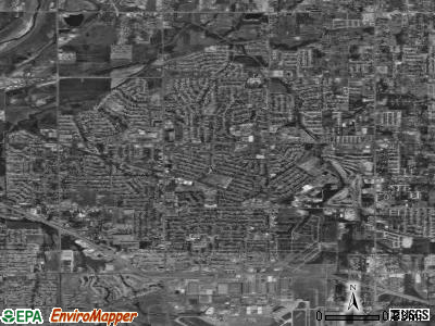 Zip code 73110 satellite photo by USGS
