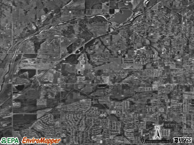 Zip code 73141 satellite photo by USGS