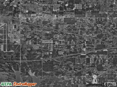 Zip code 73150 satellite photo by USGS