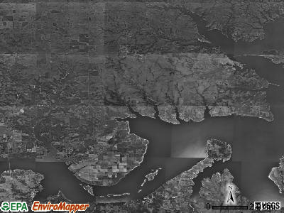 Zip code 73439 satellite photo by USGS
