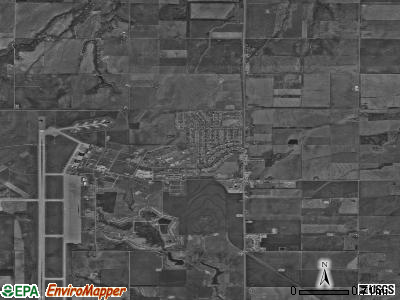 Zip code 73624 satellite photo by USGS