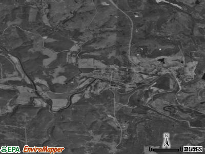 Zip code 74001 satellite photo by USGS