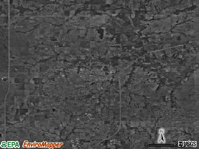 Zip code 74021 satellite photo by USGS