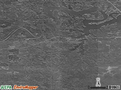 Zip code 74044 satellite photo by USGS