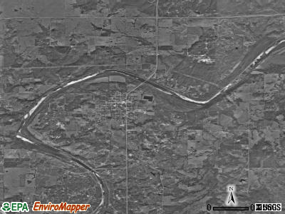 Zip code 74052 satellite photo by USGS