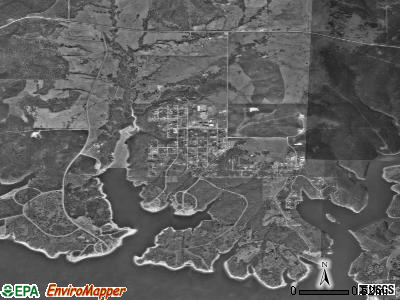 Zip code 74060 satellite photo by USGS